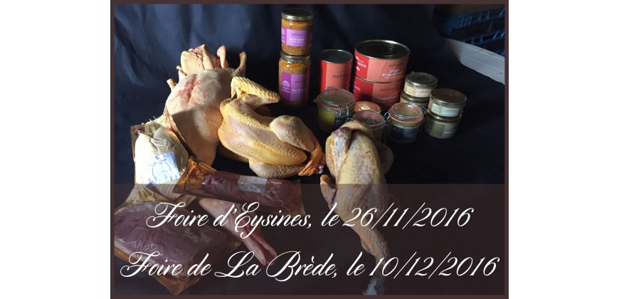 Foire au gras d'Eysines et La Brède 2016