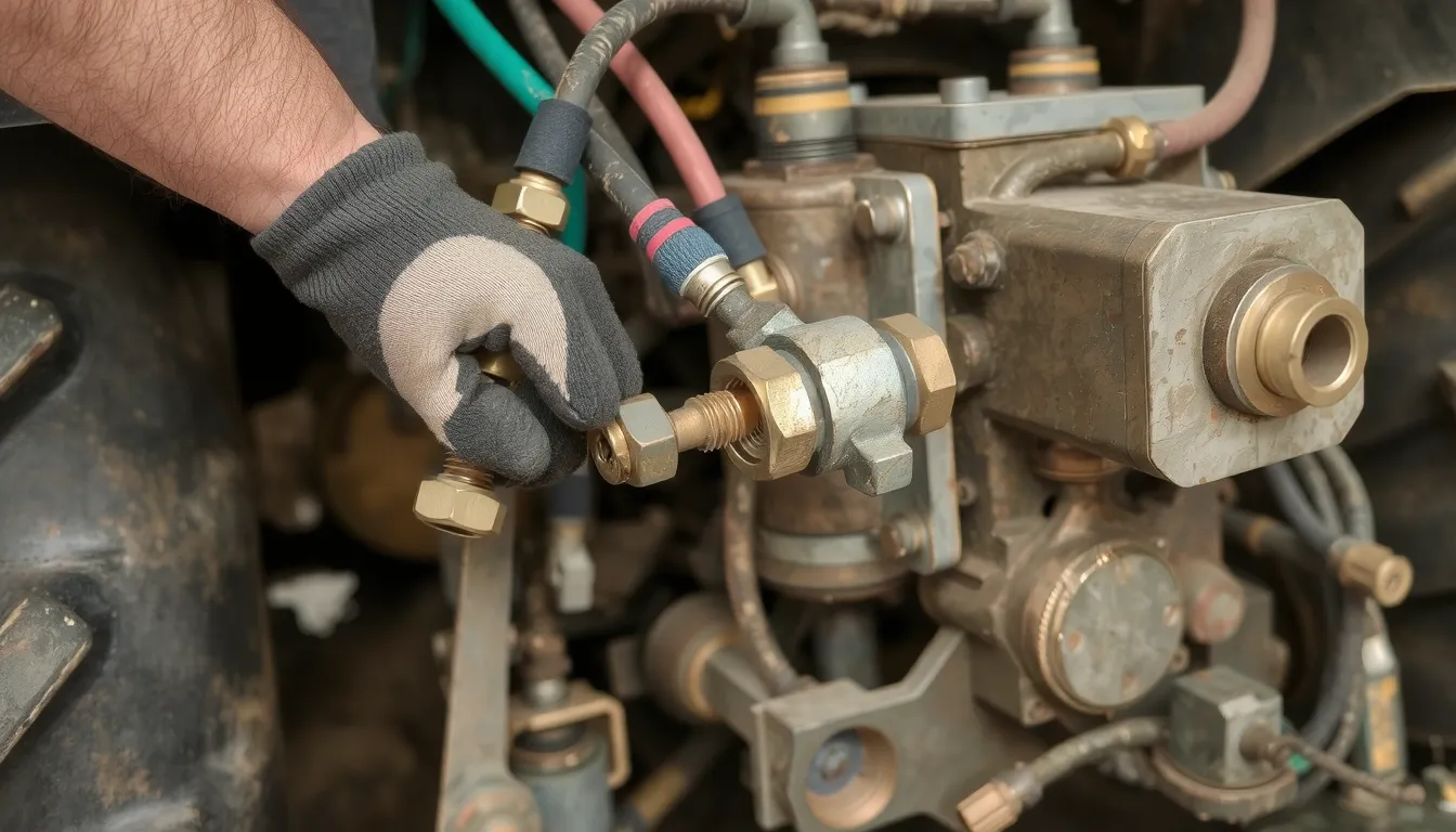 branchement distributeur hydraulique tracteur