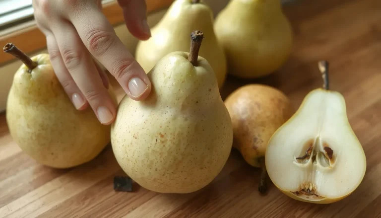 Comment savoir si une poire est mûre : méthodes visuelles, tactiles et test de torsion