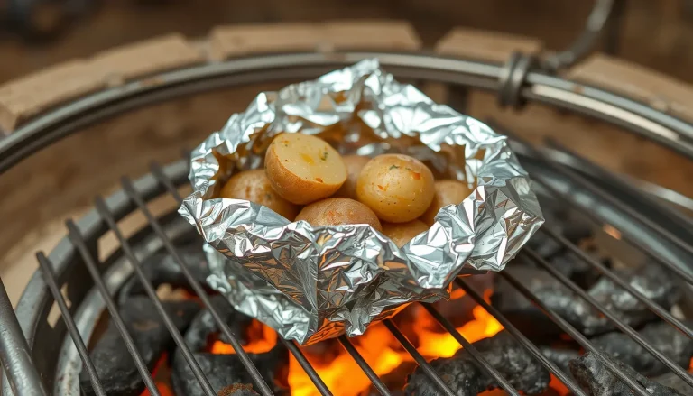 Pommes de terre grenaille en papillote aluminium au barbecue : la recette parfaite