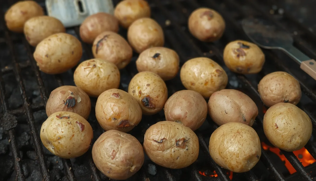 pomme de terre grenaille au barbecue