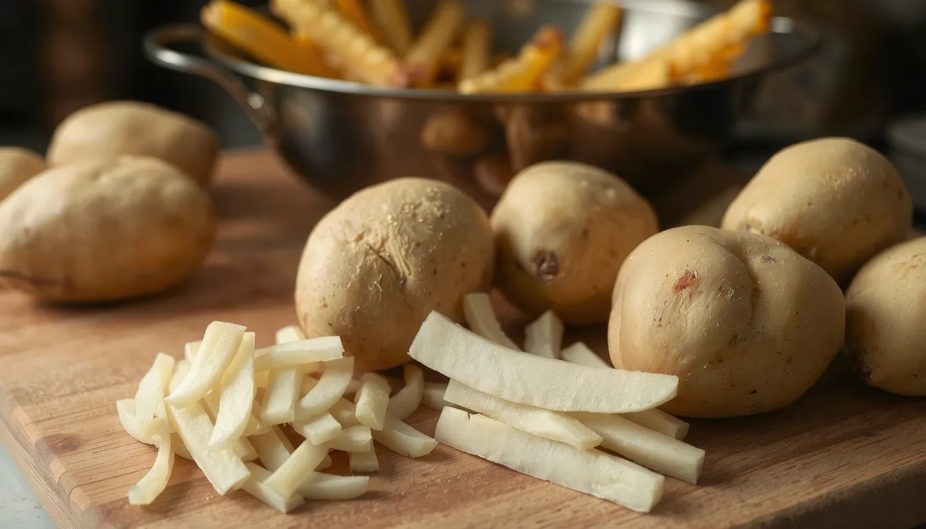 pommes de terre nouvelles frites