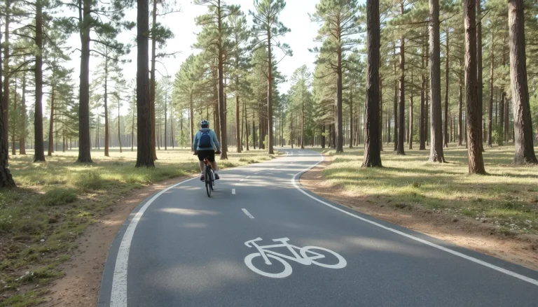 Les pistes cyclables dans les Landes