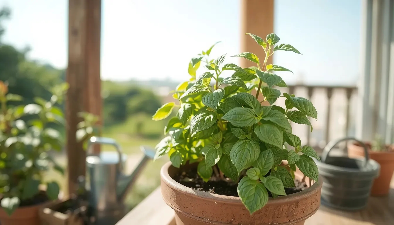 basilic en pot exterieur