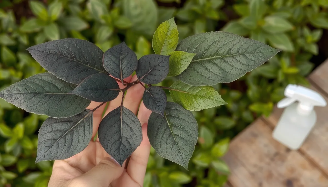 traitement laurier rose feuille noire